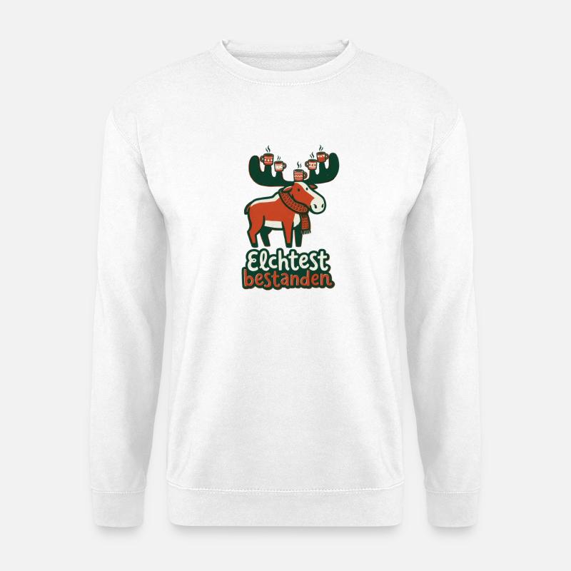 Moose test passed - Unisex Sweatshirt - white
