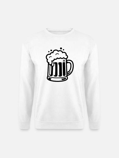 Beer Mug Comic Beer - Unisex Sweatshirt - white