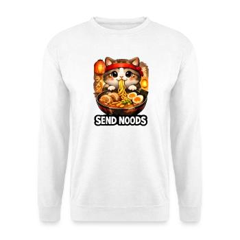 Ramen Cat Send Noods - Unisex Sweatshirt - white - Front