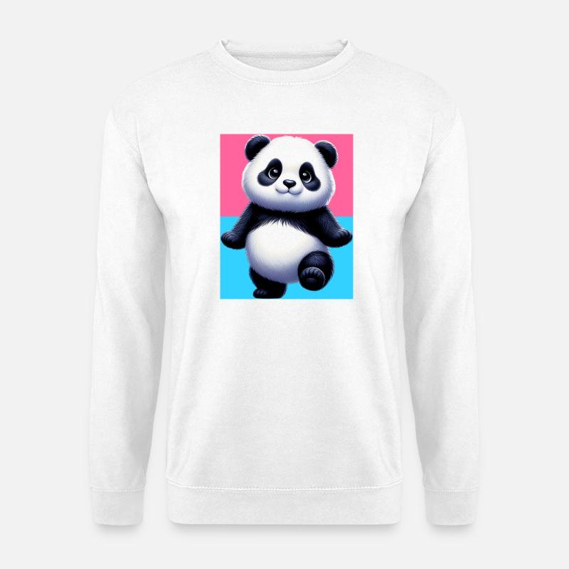 Panda - Unisex Pullover - Weiß