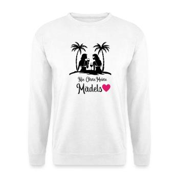 Never without my girls' heart - Unisex Sweatshirt - white - Front