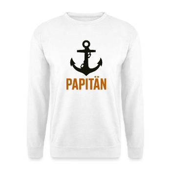 Anker Kapitän Papitän - Unisex Pullover - Weiß - Vorne