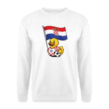Maillot de supporter de football croate pour les fans fiers - Sweat-shirt Unisexe - blanc - Devant
