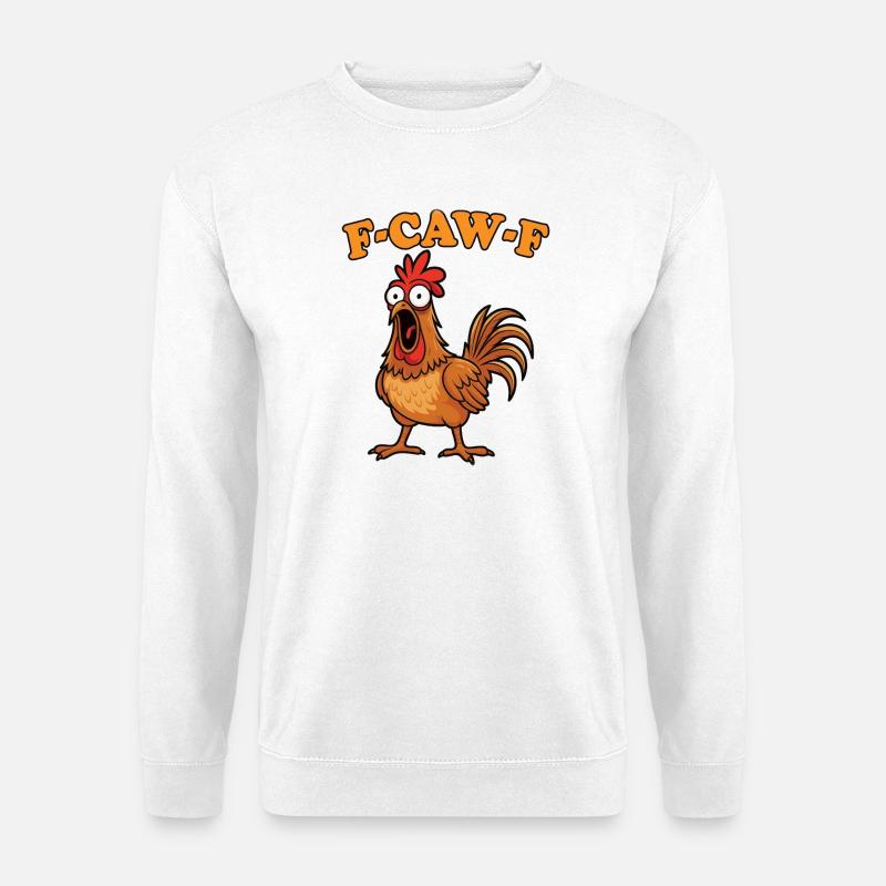 Fcawf Chicken Pun - Unisex Pullover - Weiß