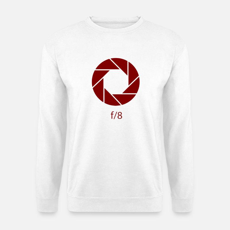 Apertur-f8-Rost - Unisex Pullover - Weiß