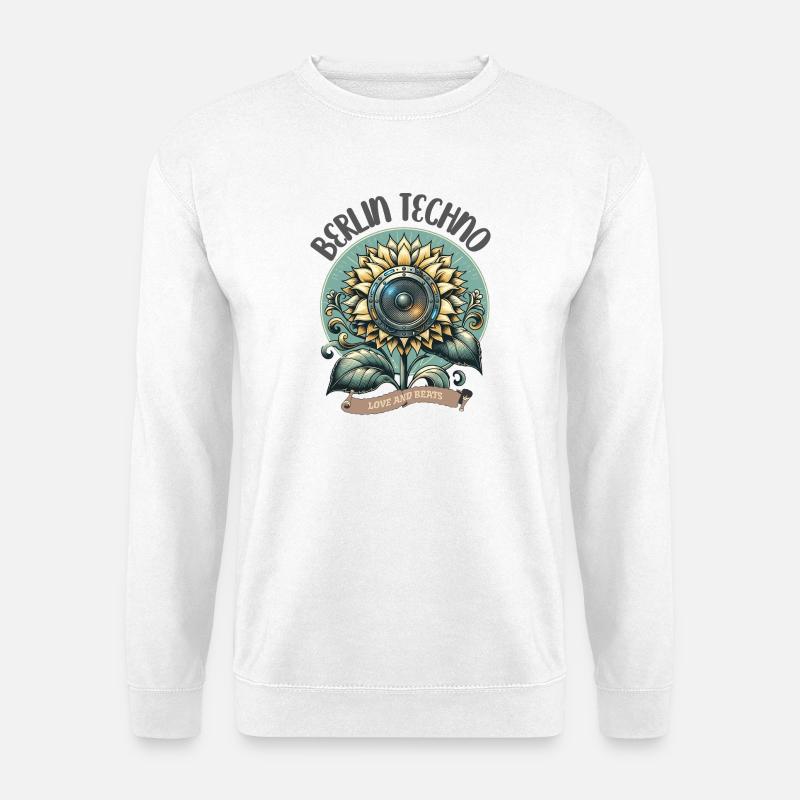 Berlin Techno - Love and Beats - Unisex Pullover - Weiß