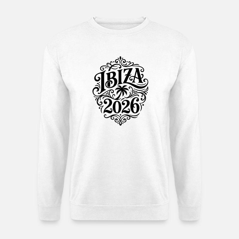 Ibiza 2026 Palm Tree - Unisex Sweatshirt - white