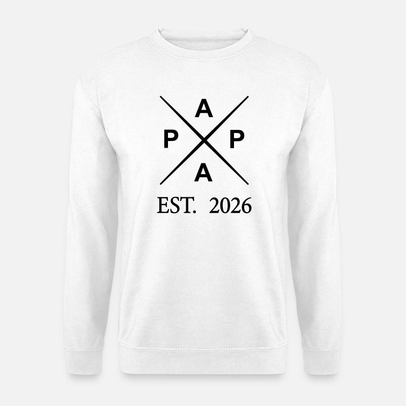 papa_est_2026- - Unisex Pullover - Weiß