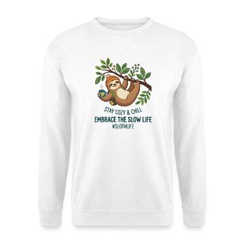 Niedliches magisches Puzzlestück zwinkernd Maskottchenherz - Unisex Pullover - Weiß - Vorne