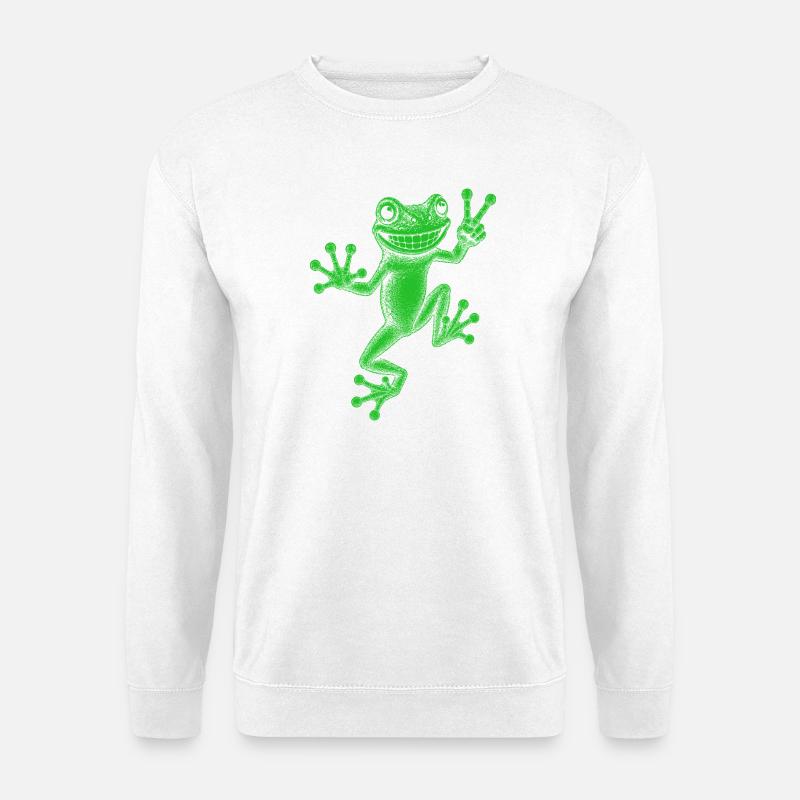 Laubfrosch - Unisex Pullover - Weiß