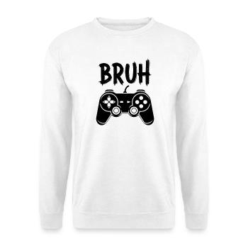Bruh Gamepad Motif Gamer Gaming Gaming Gamer - Unisex Sweatshirt - white - Front