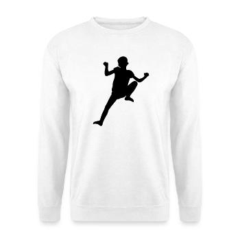 Spider Climber Boy – Kletterabenteuer - Unisex Pullover - Weiß - Vorne