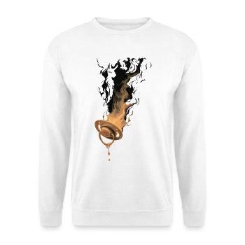 Brennender Schnuller - Unisex Pullover - Weiß - Vorne