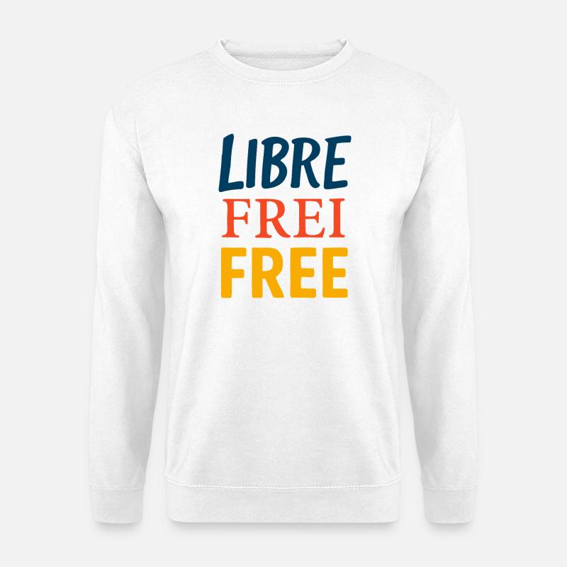 Libre - Sweat-shirt Unisexe - blanc