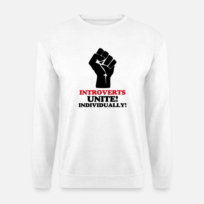 Introverts Unite - Unisex Sweatshirt - white