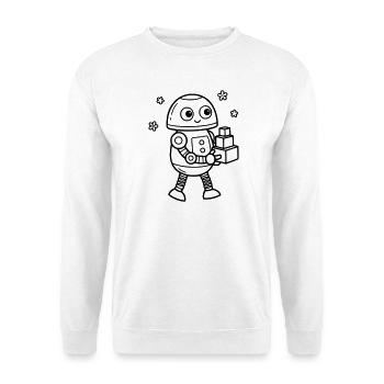 Robot Toy Children's Birthday Nerd Baby - Unisex Sweatshirt - white - Front