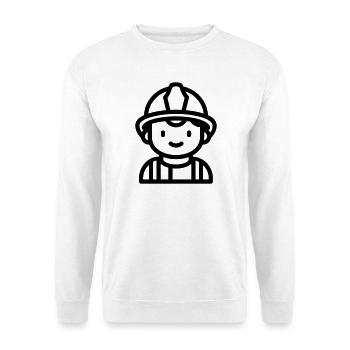 pompier - Sweat-shirt Unisexe - blanc - Devant