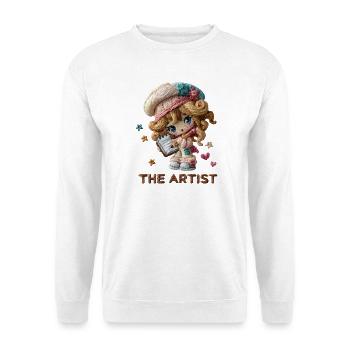 Artiste de fil Petit Artiste - Sweat-shirt Unisexe - blanc - Devant