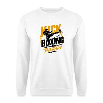 Kickboxing Gift for Boxer and Muay Thai Fighter - Unisex Sweatshirt - white - Front