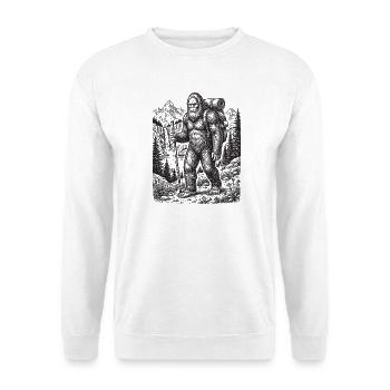 Randonnée - Aventure en plein air - Big Foot - Sweat-shirt Unisexe - blanc - Devant