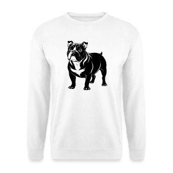 English Bulldog - Unisex Sweatshirt - white - Front