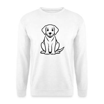 Labrador Puppy - Unisex Sweatshirt - white - Front
