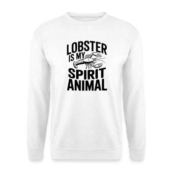 Hummer ist mein Geisttier - Unisex Pullover - Weiß - Vorne - Alina (178cm) & Michal (187cm)