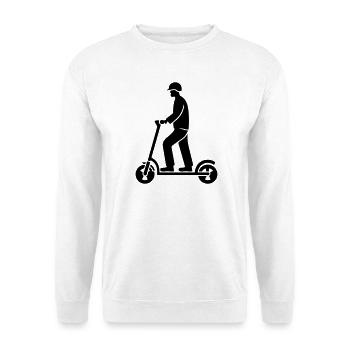 Scooter  - Unisex Pullover - Weiß - Vorne - Alina (178cm) & Michal (187cm)