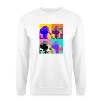Ameisenbären Ameisenbär - Unisex Pullover - Weiß - Vorne - Alina (178cm) & Michal (187cm)