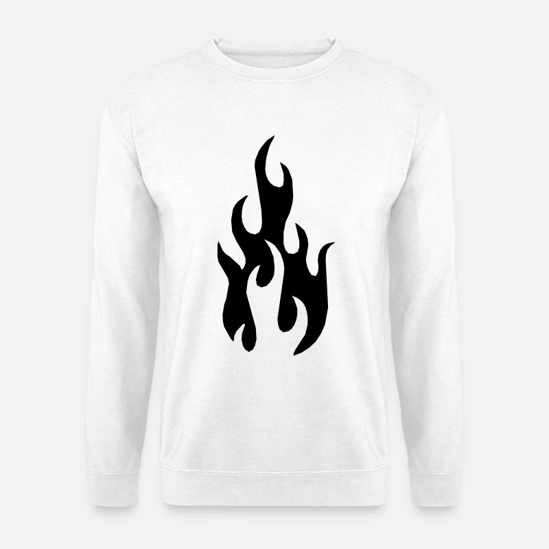 Flamme - Unisex Pullover - Weiß