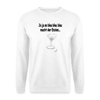 Enzian - Unisex Pullover - Weiß - Vorne