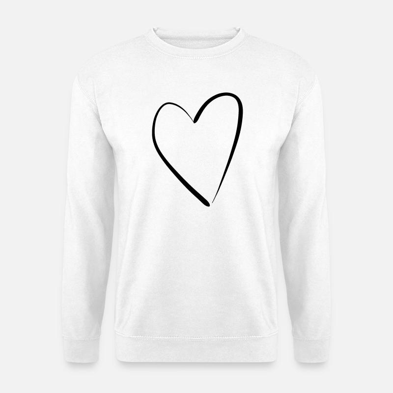Heart - Unisex Pullover - Weiß