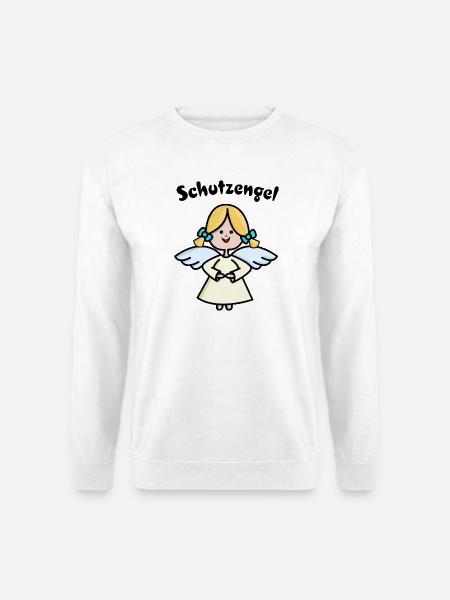 Schutzengel kann man nie genug haben - Unisex Pullover - Weiß