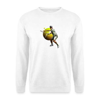 Tennisspieler - Unisex Pullover - Weiß - Vorne