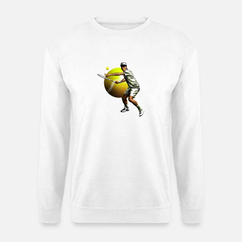 Tennisspieler - Unisex Pullover - Weiß