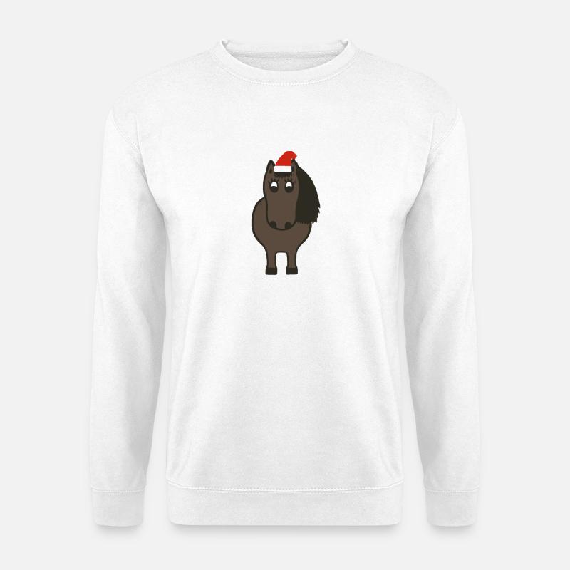 Pony Weihnachten - Unisex Pullover - Weiß
