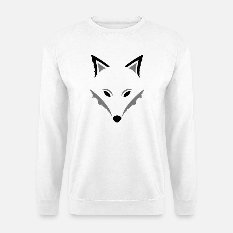 Fox silhouette, beautiful autumn design. - Unisex Sweatshirt - white