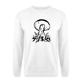 pilz natur speise - Unisex Pullover - Weiß - Vorne