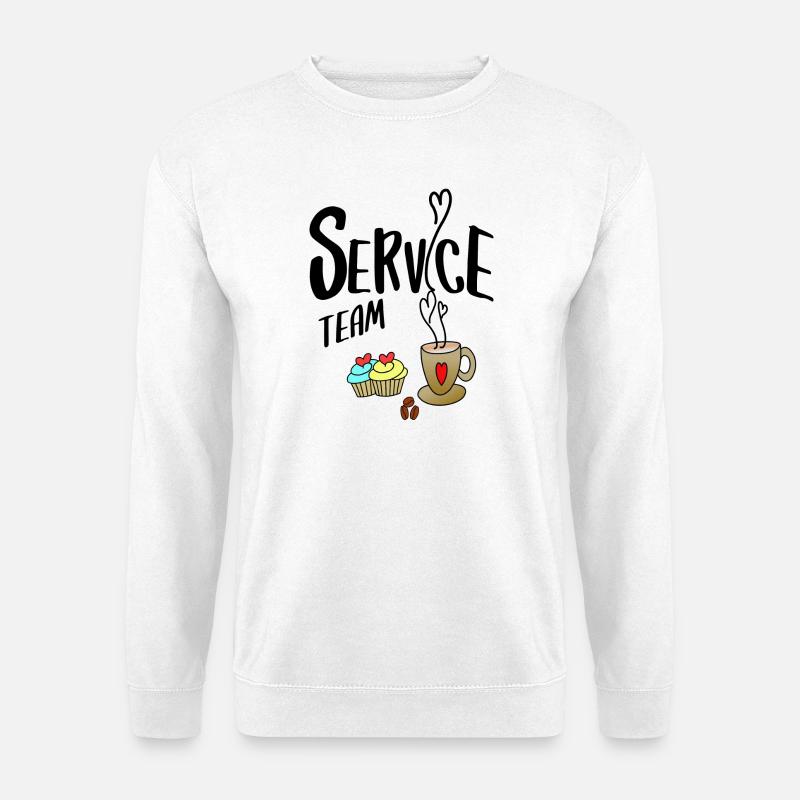 Service Team - Unisex Pullover - Weiß