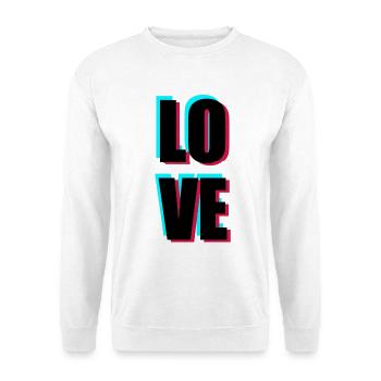 L'amour - Sweat-shirt Unisexe - blanc - Devant
