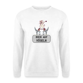 bock auf vögeln - Unisex Pullover - Weiß - Vorne