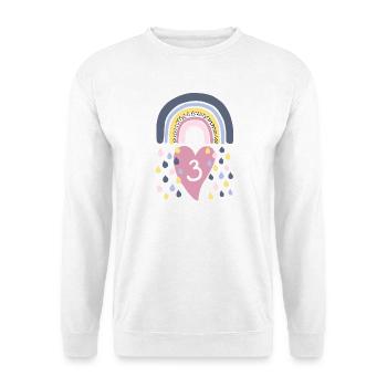 Rainbow 3rd Birthday Children - Unisex Sweatshirt - white - Front