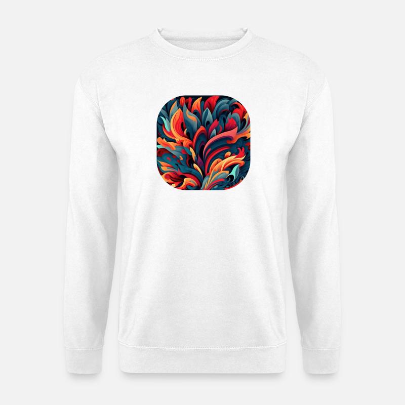 Abstract - Unisex Sweatshirt - white