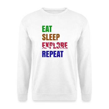Nature Experience Hikers Hiking Statement Mountains - Unisex Sweatshirt - white - Front