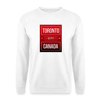 Toronto City Kanada Sign - Unisex Pullover - Weiß - Vorne
