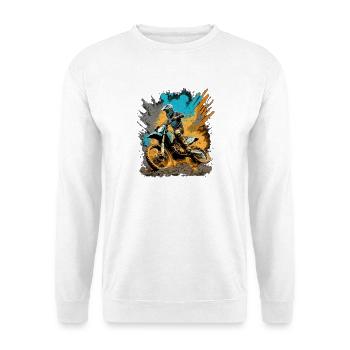 Motocross Action Schlamm Spritzer - Unisex Pullover - Weiß - Vorne