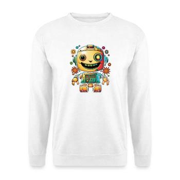 Neon Robot Pop Gear - Unisex Sweatshirt - white - Front
