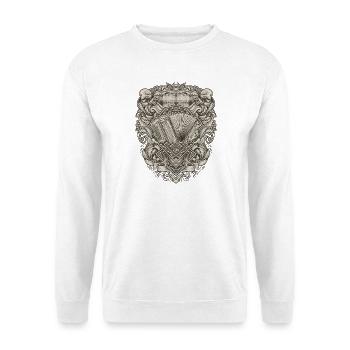 Styrian Harmonica Vintage Illu | ZiachON! - Unisex Sweatshirt - white - Front