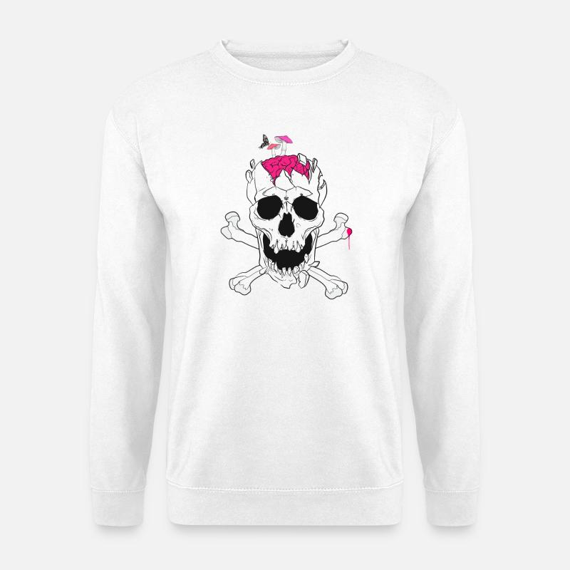 Brain Mushroom - Unisex Sweatshirt - white