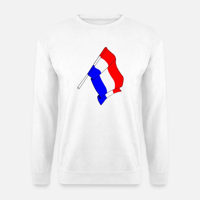 Flagge der Niederlande - Unisex Pullover - Weiß